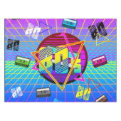80's RETRO OUDE SCHOOL-CASSETTEBANDJE Tafelkleed (Voorkant (Horizontaal))