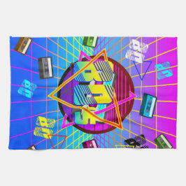 80's RETRO OUDE SCHOOL-CASSETTEBANDJE Theedoek