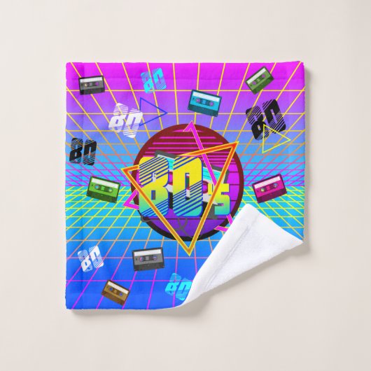 80's RETRO OUDE SCHOOL-CASSETTEBANDJE Washandje (Wasdoekje)