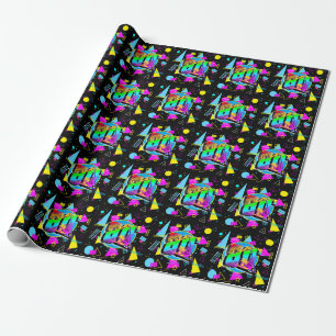 80'S RETRO  OUDE SCHOOLSTIJL CADEAUPAPIER