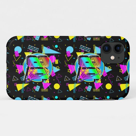 80'S RETRO  OUDE SCHOOLSTIJL Case-Mate iPhone CASE (Achterkant (horizontaal))