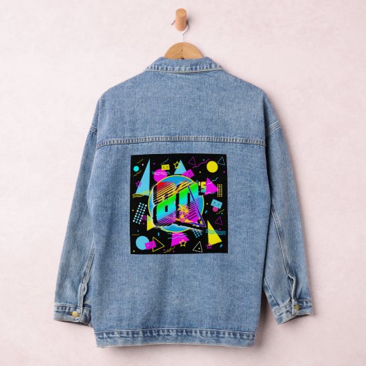 80'S RETRO OUDE SCHOOLSTIJL DENIM JACKET (Hangar)