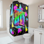 80'S RETRO  OUDE SCHOOLSTIJL DOUCHEGORDIJN (In situ)