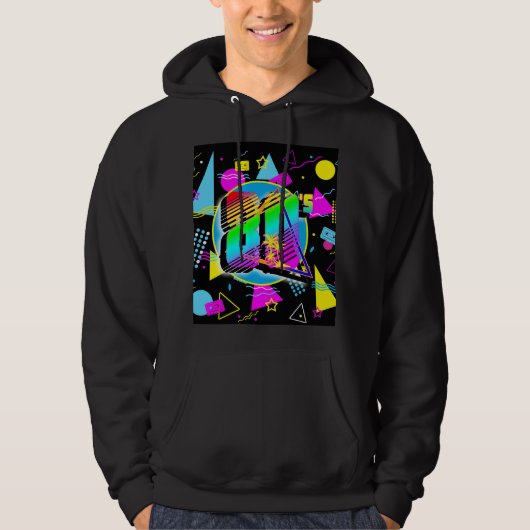 80'S RETRO  OUDE SCHOOLSTIJL HOODIE (Voorkant)