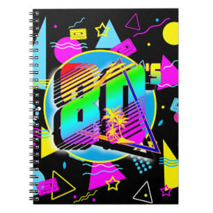 80'S RETRO  OUDE SCHOOLSTIJL NOTITIEBOEK