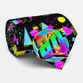 80'S RETRO  OUDE SCHOOLSTIJL STROPDAS (Opgerold)