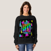 80'S RETRO  OUDE SCHOOLSTIJL TRUI (Voorkant volledig)