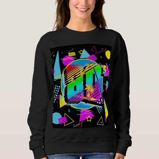 80'S RETRO  OUDE SCHOOLSTIJL TRUI (Voorkant)