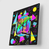 80'S RETRO OUDE SCHOOLSTIJL VIERKANTE KLOK (Hoek)