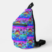 80'S RETRO OUDERWETS CASSSETTEBANDJE SLING BAG (Rechterhoek)