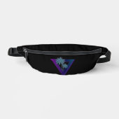 80S RETRO PALM BOMEN DRIEHOEK FANNY PACK HEUPTASJE (Voorkant)