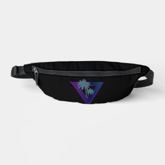 80S RETRO PALM BOMEN DRIEHOEK FANNY PACK HEUPTASJE