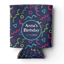 80s retro party neon Memphis patroon Verjaardag