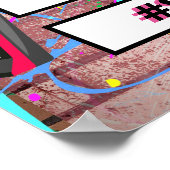 80's Retro Photo Booth Lijst Prop Poster (Hoek)