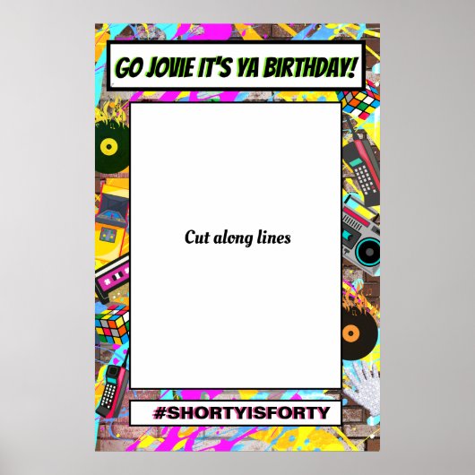 80's Retro Photo Booth Lijst Prop Poster (Voorkant)