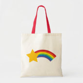 80's Retro Pop Rainbow Shooting Star Bag Tote Bag (Voorkant)