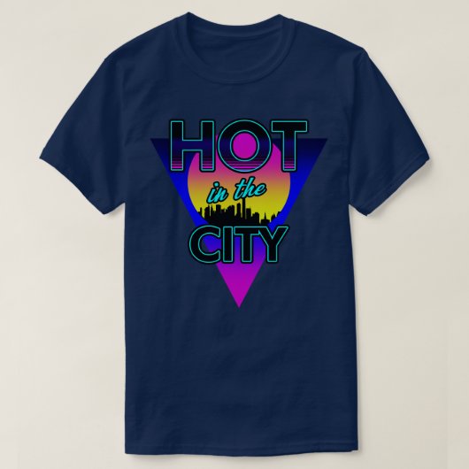 80s Retro Rad City Zomer Heat SLogan 80s Meme Gif T-shirt (Design voorkant)