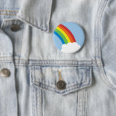 80's Retro Rainbow-Button Ronde Button 5,7 Cm (In situ)