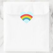 80's Retro Rainbow Heart Stickers (Tas)