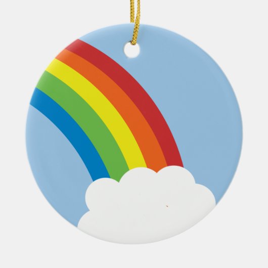 80's Retro Rainbow Ornament (Voorkant)