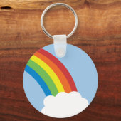 80's Retro Rainbow-Sleutelhanger Sleutelhanger (Voorkant)