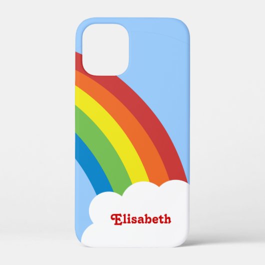80's Retro Rainbow Specialized iPhone 4/4S Hoesje (Achterkant)