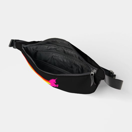 80S RETRO REGENBOOG EENHOORN FANNY PACK HEUPTASJE (Open)