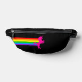80S RETRO REGENBOOG EENHOORN FANNY PACK HEUPTASJE (Liggend)
