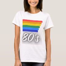 80s Retro Regenboog Vintage Dames T-Shirt