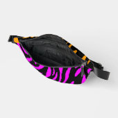 80s RETRO ROZE SINAASAPPEL TIJGERSTREPEN FANNY PAC Heuptasje (Open)