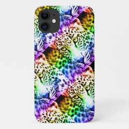 80s Retro Stijl Regenboog Luipaard Case-Mate iPhone Case
