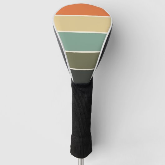 80s Retro Stripes Golfheadcover (Voorkant)
