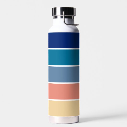 80s Retro Stripes Waterfles (Links)