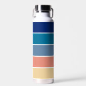 80s Retro Stripes Waterfles (Voorkant)