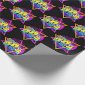 80's Retro  Sunset Cadeaupapier (Hoek)