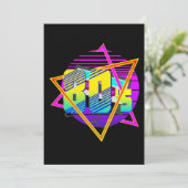 80's Retro  Sunset Kaart (Staand voorkant)