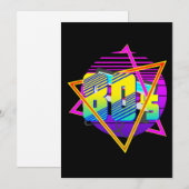 80's Retro  Sunset Kaart (Voorkant / Achterkant)