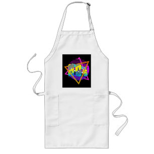 80's Retro Sunset Lang Schort