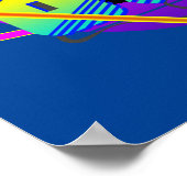 80's Retro  Sunset Poster (Hoek)