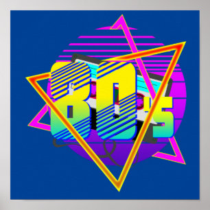 80's Retro  Sunset Poster