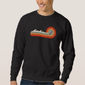 80's Retro Surfing Design Love to Surf Trui (Voorkant)