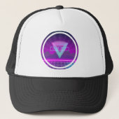 80s Retro Synthwave Net Trucker Pet (Voorkant)