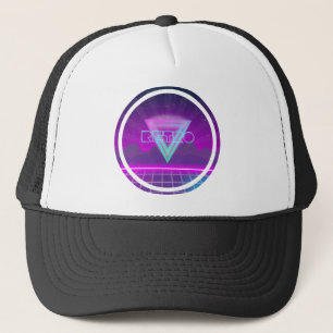 80s Retro Synthwave Net Trucker Pet