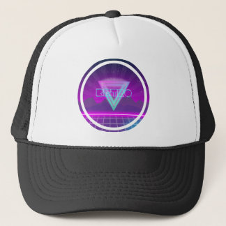 80s Retro Synthwave Net Trucker Pet