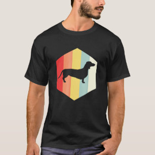 80s Retro Teckel  Wiener Dog T-shirt