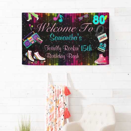 80's Retro, Terug naar de jaren 80 Spandoek (Insitu)