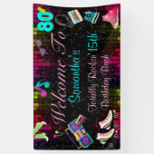 80's Retro, Terug naar de jaren 80 Spandoek (Verticaal)