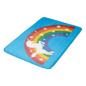 80's Retro Unicorn Rainbow Bath Mat (Gekanteld)