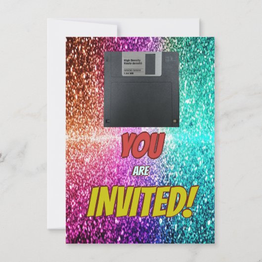 80's Retro Verjaardag Mixtape Throwback Party Uitn Kaart (Achterkant)