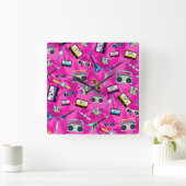 80s retro vierkante klok (Huis)